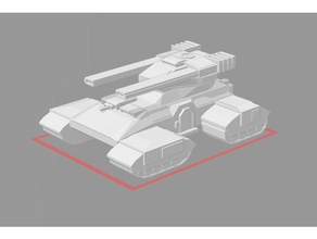 arrakun heavy tank 6mmepic scale40k vehicles sci-fi scifi warhammer 40k 3d print model - Mito3D