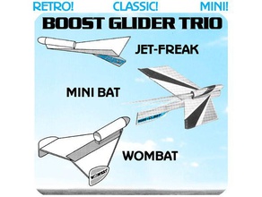 retro classic mini boost planador trio veículos 3d print model - Mito3D