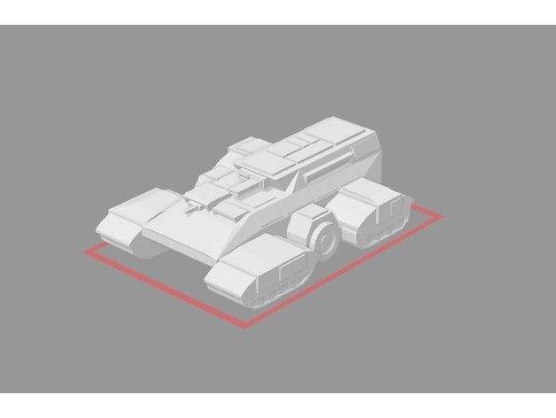 arrakun apc-transport-tank 6mmepic scale40k Fahrzeuge sci-fi scifi warhammer 40k 3D print model - Mito3D