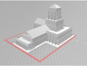 gothic church 6mmepic scale40k buildings structures sci-fi scifi warhammer 40k 3d print model - Mito3D