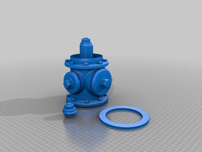 fire hydrant-sgfx remix- planter outdoor garden flower plug 3d print model - Mito3D