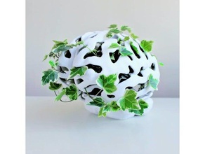 Gehirn Pflanzer Anatomie Blumentopf pflanze Pflanzen Topf pot 3d print model - Mito3D