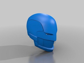 civil warrior helmet no emblem costume cosplay marvel 3d print model - Mito3D