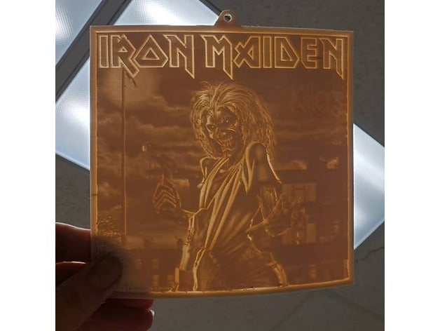 iron maiden lithophane killers album Zeichen logos eddie ironmaiden Lithographie Lauban 3D print model - Mito3D