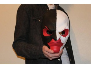 payday 2 scarfaces máscara traje o blender cosplay prop tony montana 3d print model - Mito3D