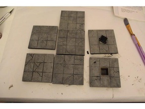 dungeon tiles jogos dnd telhas 3d print model - Mito3D