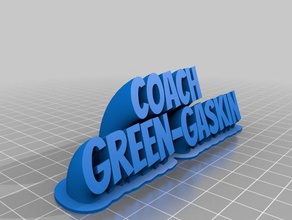 verde-gaskin office personalizado 3d print model - Mito3D