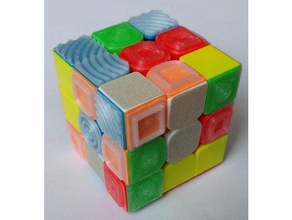 tactile twisty puzzle speed cube 3d print model - Mito3D