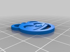 cartoonish bear keychain keychains 3d personalized 3d print model - Mito3D