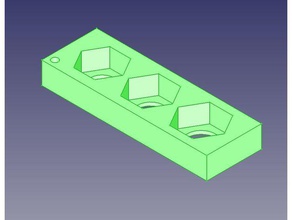 referenz f&uumlr 10 mutter einlege 3d printing einlegemutter hilfmittel m10 sechskant sechskantmutter tools 3d print model - Mito3D