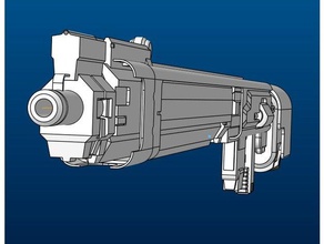 lanka corpus rifle sniper warframe weapon 3d print model - Mito3D