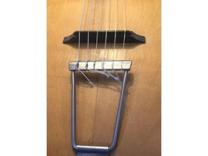 guitarra acústica puente la música guitare acoustique acstica silla de montar 3d print model - Mito3D