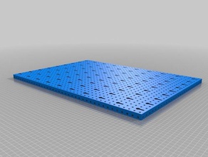 tablero 15 mm de la construcción ayuda patrón organización lochwand muster 3d print model - Mito3D