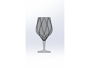 wine glass curled 3d printing anet a8 mods up wineglass 3d print model - Mito3D