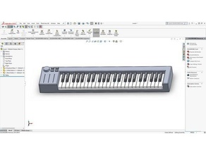 piano portátil banda teclado modelo móveis 3d print model - Mito3D