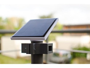 solar power supply weather station electronics lithium ion battery openscad panel tp4056 3d print model - Mito3D