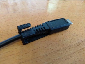 câble micro-usb titulaire ordinateur usb 3d print model - Mito3D