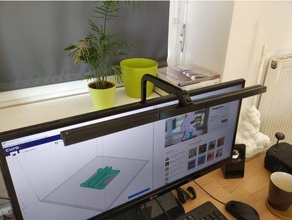 vesa mounted led desk lamp office strip 75 3d print model - Mito3D