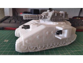 littleblade tank interstellar imperial army vehicles 28mm 40k miniature warhammer 40000 3d print model - Mito3D
