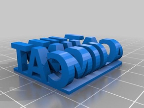 meine angepasste stereo-text Skulpturen 3d print model - Mito3D