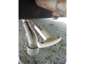 maniglia per scarico acque grigie camper automotive caravan handle 3d print model - Mito3D