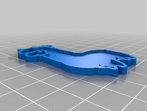 lama Schlüsselanhänger Niedlich 3d print model - Mito3D