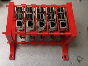 wall bracket raspberry pi stackable tray electronics 3d print model - Mito3D