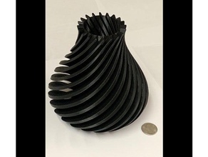 espiral vaso de mesa porta-caneta flor titular recipiente pote 3d impressão a arte legal decoração área trabalho pla prusa i3 3d print model - Mito3D