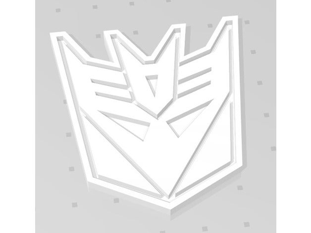 decepticons emblem decepticon transformers 3D print model - Mito3D