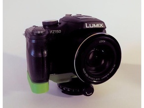 grip panasonix lumix dmc-fz100 dmc-fz150 arca swiss camera 3d print model - Mito3D