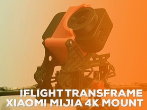 iflight transframe xiaomi mijia 4k de montage jouet jeu accessoires action cam caméra d'action support drone x5 yi 3d print model - Mito3D