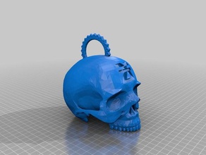 khorne skull chain link toys games 40k chaos warhammer 3d print model - Mito3D