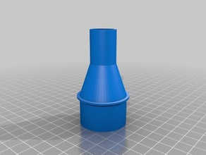 my customized vacuum hose adapter 34mm id parts 3d print model - Mito3D