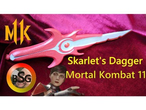 mortal kombat 11 skarlets pugnale video giochi 3d print model - Mito3D