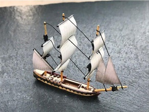 french frigate ar&eacutethuse 1792 vehicles 3d print model - Mito3D