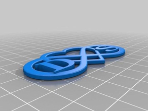 d+s endless love keychains 3d print model - Mito3D