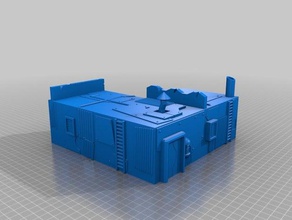1 kül atık ahır oyunlar 40k kıyamet sınır bina fallout ev hut minyatür necromunda arazi warhammer 3d print model - Mito3D