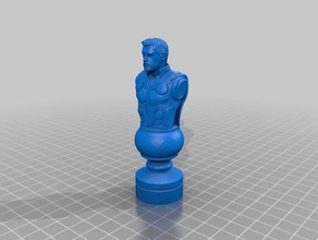marvel thor 2 de xadrez 3d impressão 3d print model - Mito3D