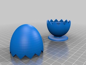 egg cup typical large chicken customized 3d print model - Mito3D