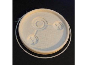 molecola di h2o coaster cucina pranzo drink acqua 3d print model - Mito3D