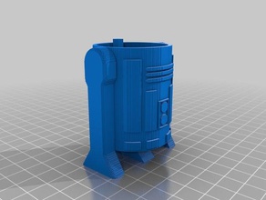 r2d2 base 3d slash 3d print model - Mito3D