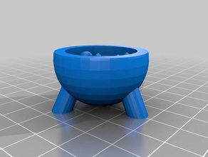 simples caldeirão adereços poção pote de 3d print model - Mito3D