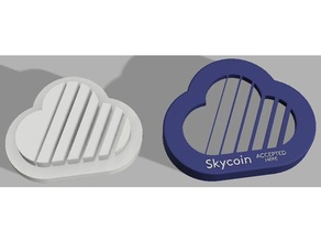 skycoin accepted here 2 part print signs logos 3d print model - Mito3D