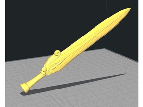 luxan qualta de la cuchilla art dargo fanart farscape prop qualtablade espada juguete 3d print model - Mito3D