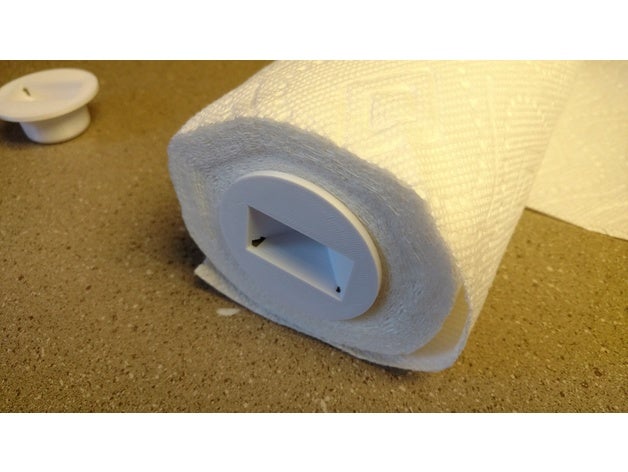 paper towel holder snugger kitchen dining 3D print model - Mito3D