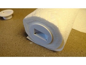 paper towel holder snugger kitchen dining 3d print model - Mito3D