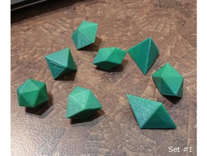 124 poliedros convexos igual volume platonicarchemedianjohnson sólidos prismas antiprisms matemática 3d print model - Mito3D