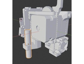 stiffened pitantitan mount hypercube 3d printer parts e3d-titan 3d print model - Mito3D