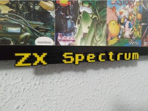 zx spectrum logotipo letras sinais logotipos 3d computador retro sinclair 3d print model - Mito3D
