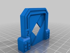 imperial assault blast doors improved games star wars 3d print model - Mito3D